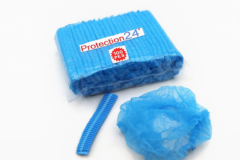 Hårnät för restauranger i blått