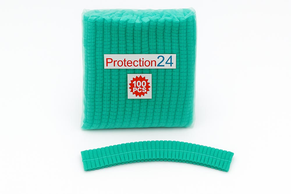 Hårnät för restauranger i grönt