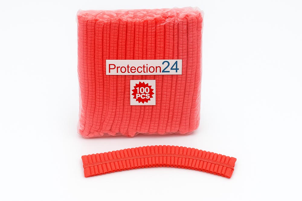 Hårnät för restauranger i rött